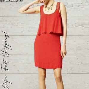 Anthropologie Maeve Tisana Tiered Crochet Dress